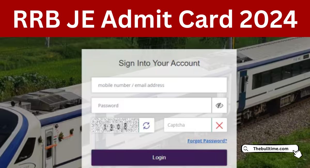 RRB JE Admit Card 2024