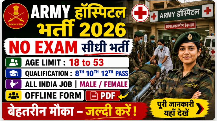 Army Hospital ECHS Recruitment 2026