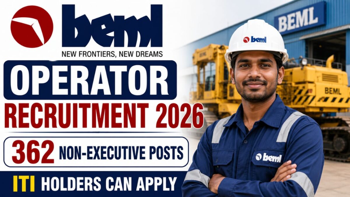 BEML Operator Recruitment 2026