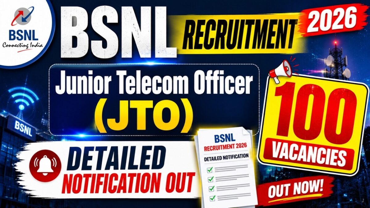 BSNL JTO Recruitment 2026
