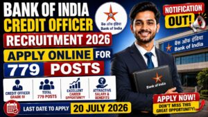 Bank Of India Credit Officer Recruitment 2026