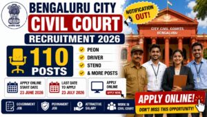 Bengaluru City Civil Court Recruitment 2026