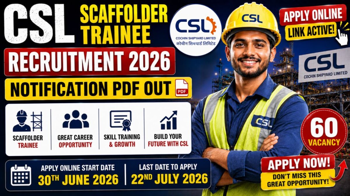 Csl Scaffolder Trainee Recruitment 2026