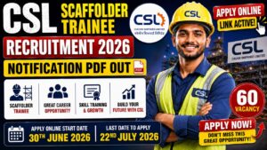 Csl Scaffolder Trainee Recruitment 2026