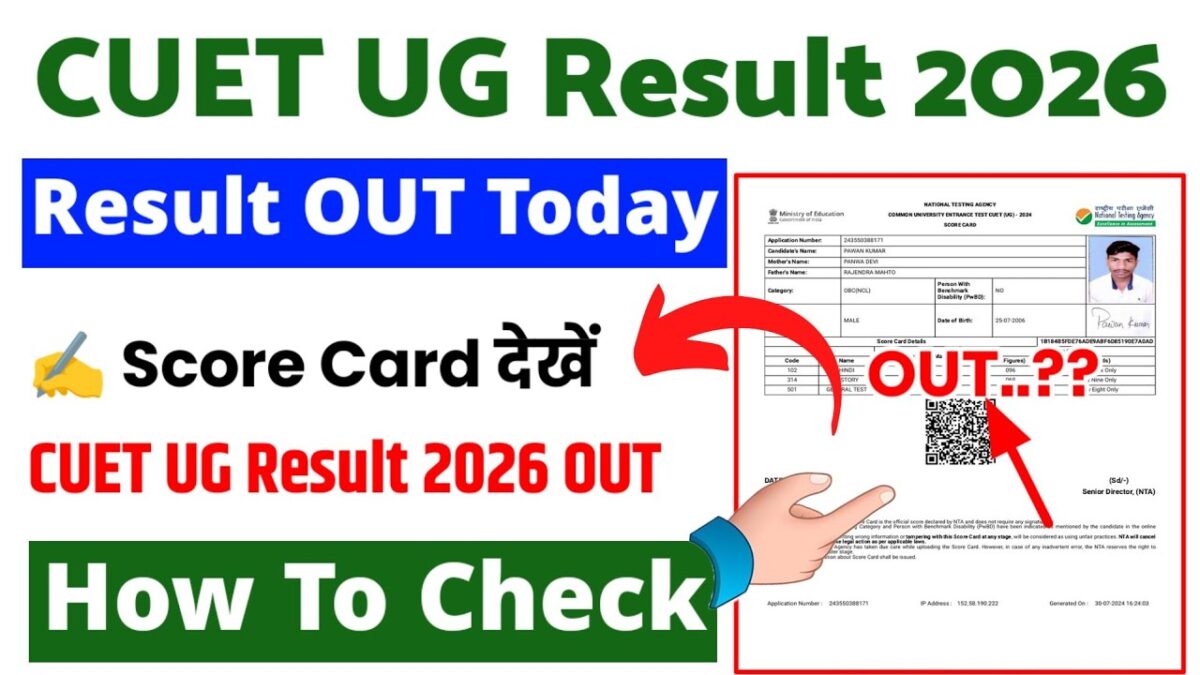 CUET UG Result 2026