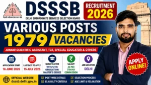 Delhi Dsssb Recruitment 2026