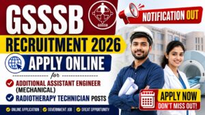 GSSSB Recruitment 2026