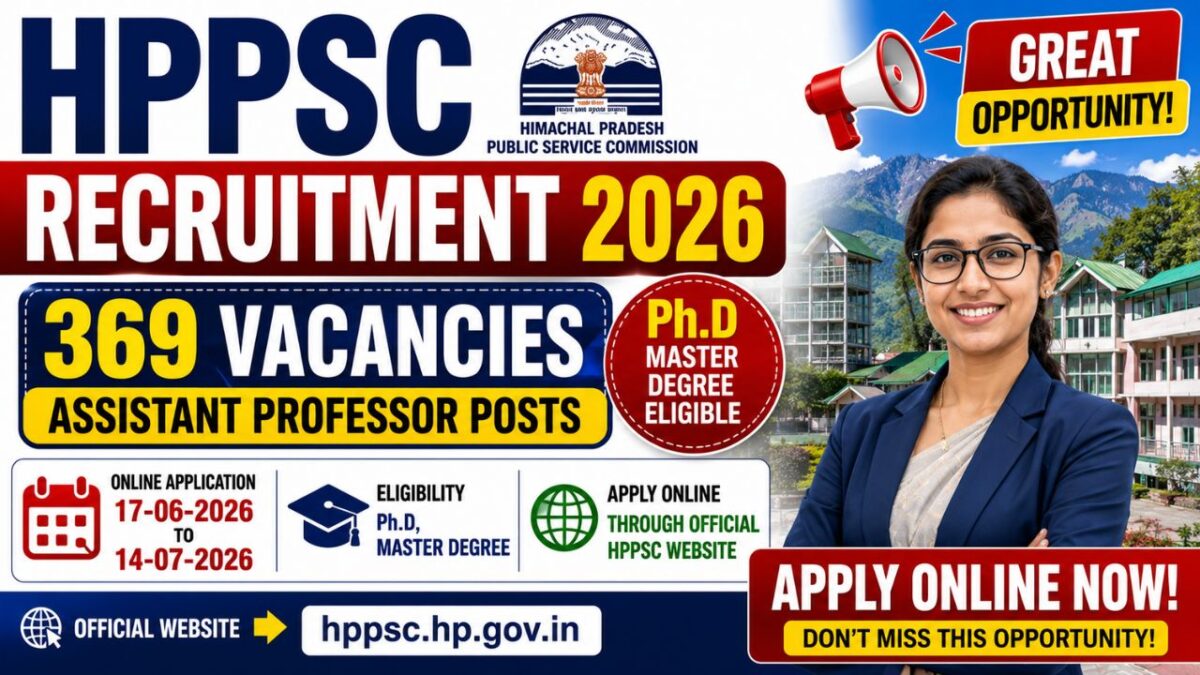 HPPSC Assistant Professor Recruitment 2026