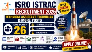 Isro Istrac Recruitment 2026