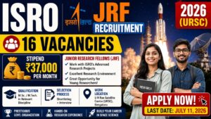 Isro Jrf Recruitment 2026