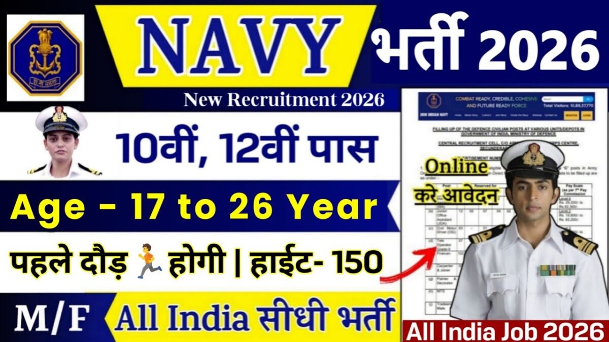 Indian Navy 10+2 Recruitment 2026 – Apply Online For 60 Posts 2 Indian Navy 10+2 Recruitment 2026