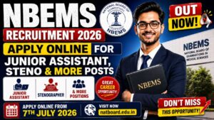 Nbems Recruitment 2026