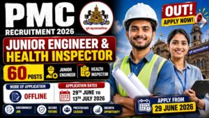 Pmc Junior Engineer &Amp;Amp; Health Inspector Recruitment 2026