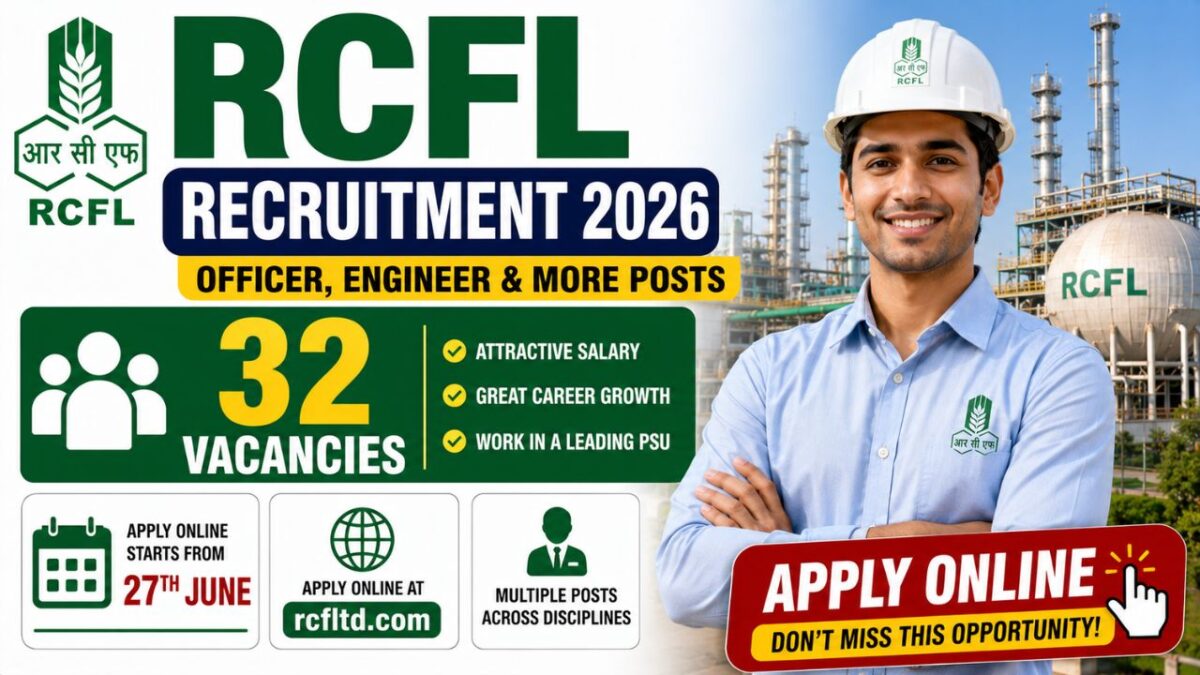 Rcfl Recruitment 2026