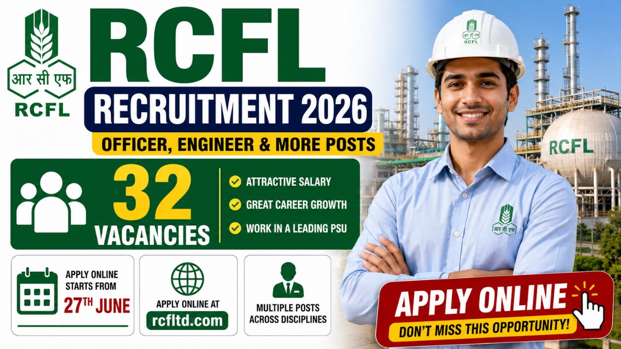 Rcfl Recruitment 2026