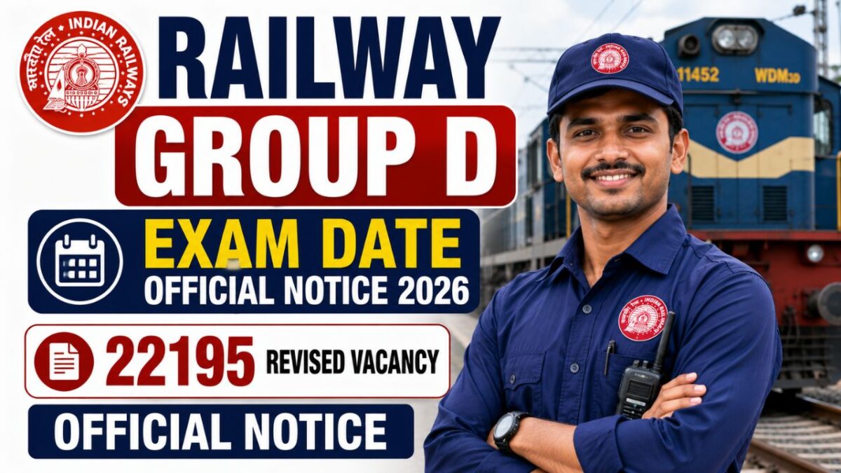 RRB Group D Exam Date 2026