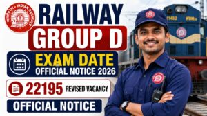 RRB Group D Exam Date 2026
