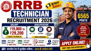 Rrb Technician Vacancy 2026 6557 Posts