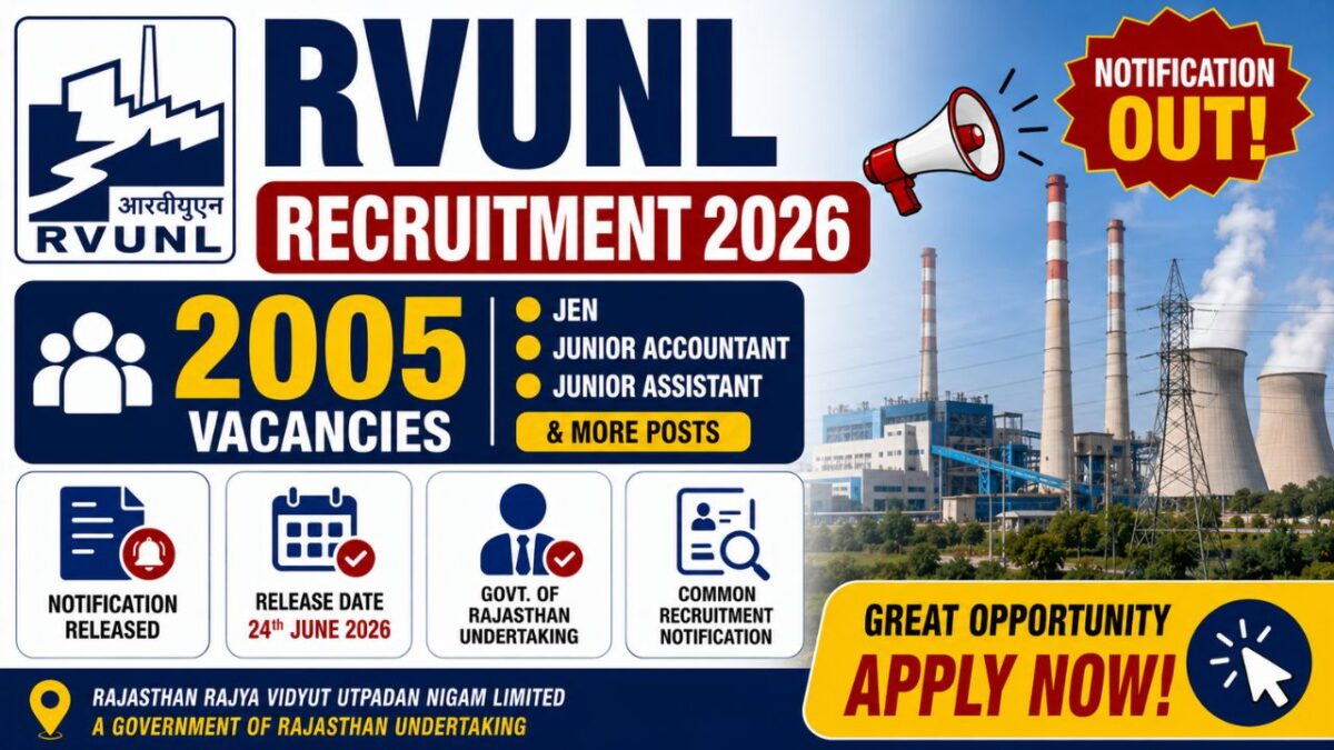 Rvunl Recruitment 2026 Notification