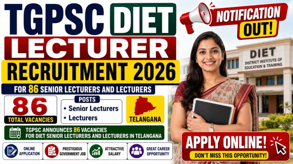 TGPSC DIET Lecturer Recruitment 2026