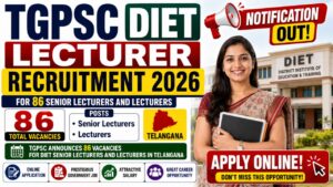 Tgpsc Diet Lecturer Recruitment 2026