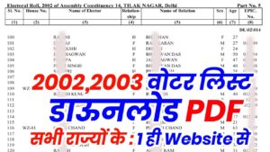 200220032005 Voter List Download