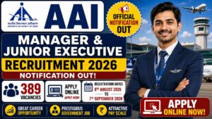 Aai Manager &Amp; Junior Executive Recruitment 2026:  Notification Out, Apply Online For 389 Vacancies