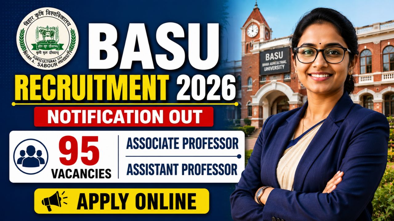 Basu Recruitment 2026: Apply Offline For 95 Associate &Amp; Assistant Professor Posts, Check Eligibility 1 Basu Recruitment 2026