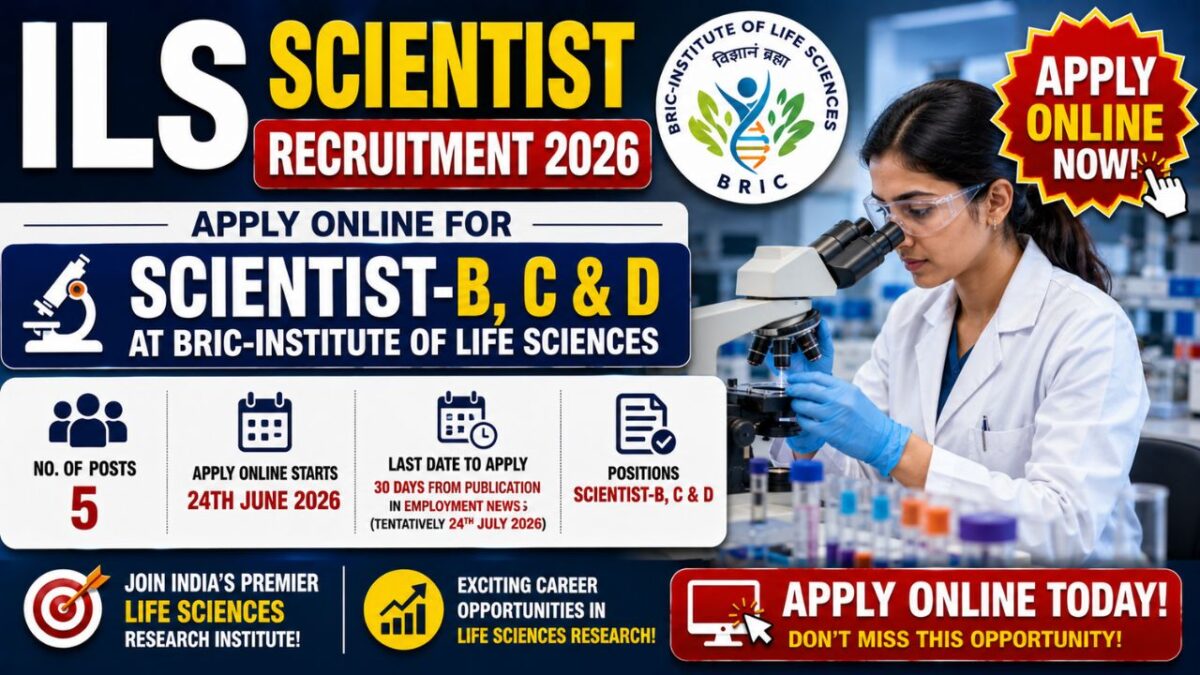 Bric Ils Scientist Recruitment 2026