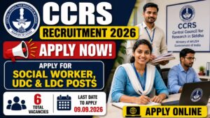 Ccrs Recruitment 2026