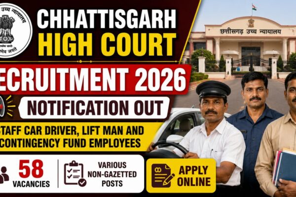Chhattisgarh High Court Recruitment 2026