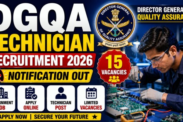 Dgqa Technician Recruitment 2026