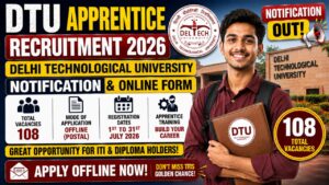 Dtu Apprentice Recruitment 2026