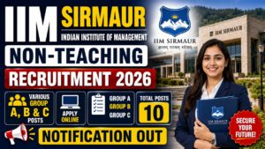 Iim Sirmaur Non-Teaching Recruitment 2026