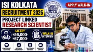 Isi Kolkata Project Linked Persons Recruitment 2026