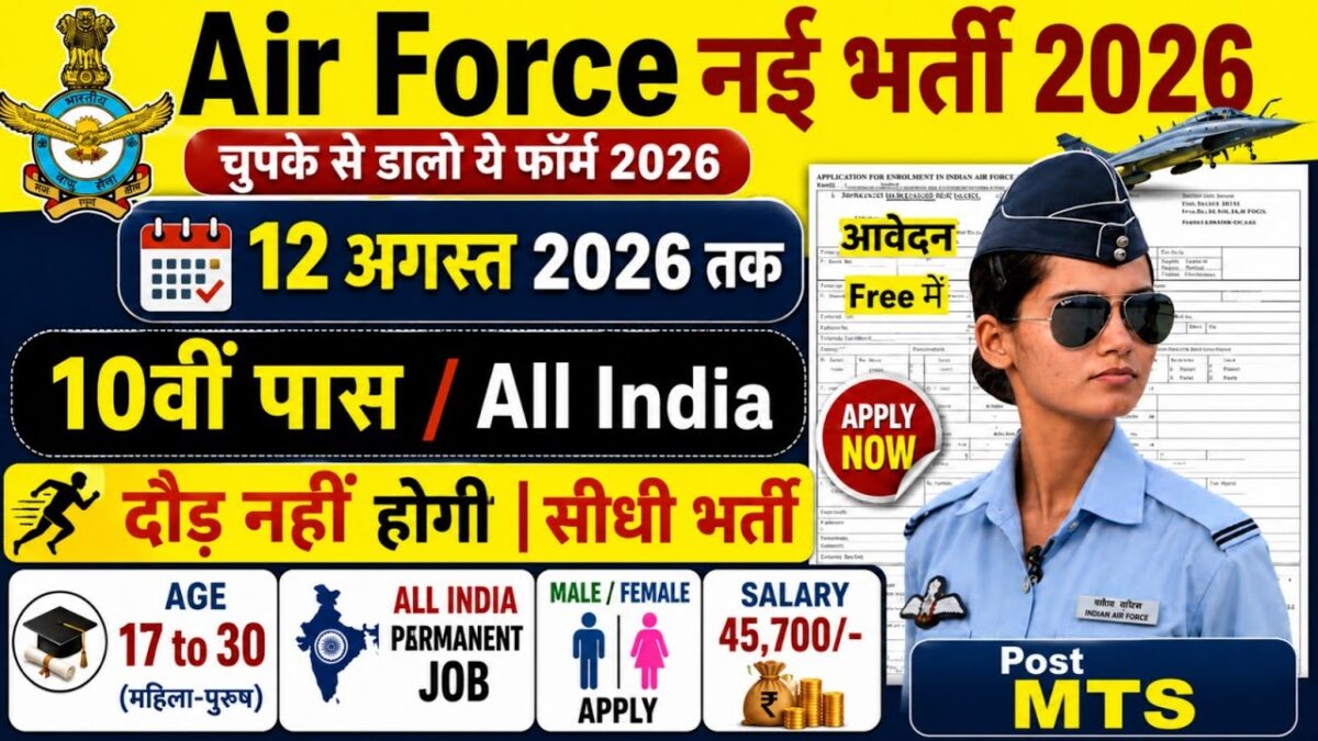 Indian Air Force Mts Recruitment