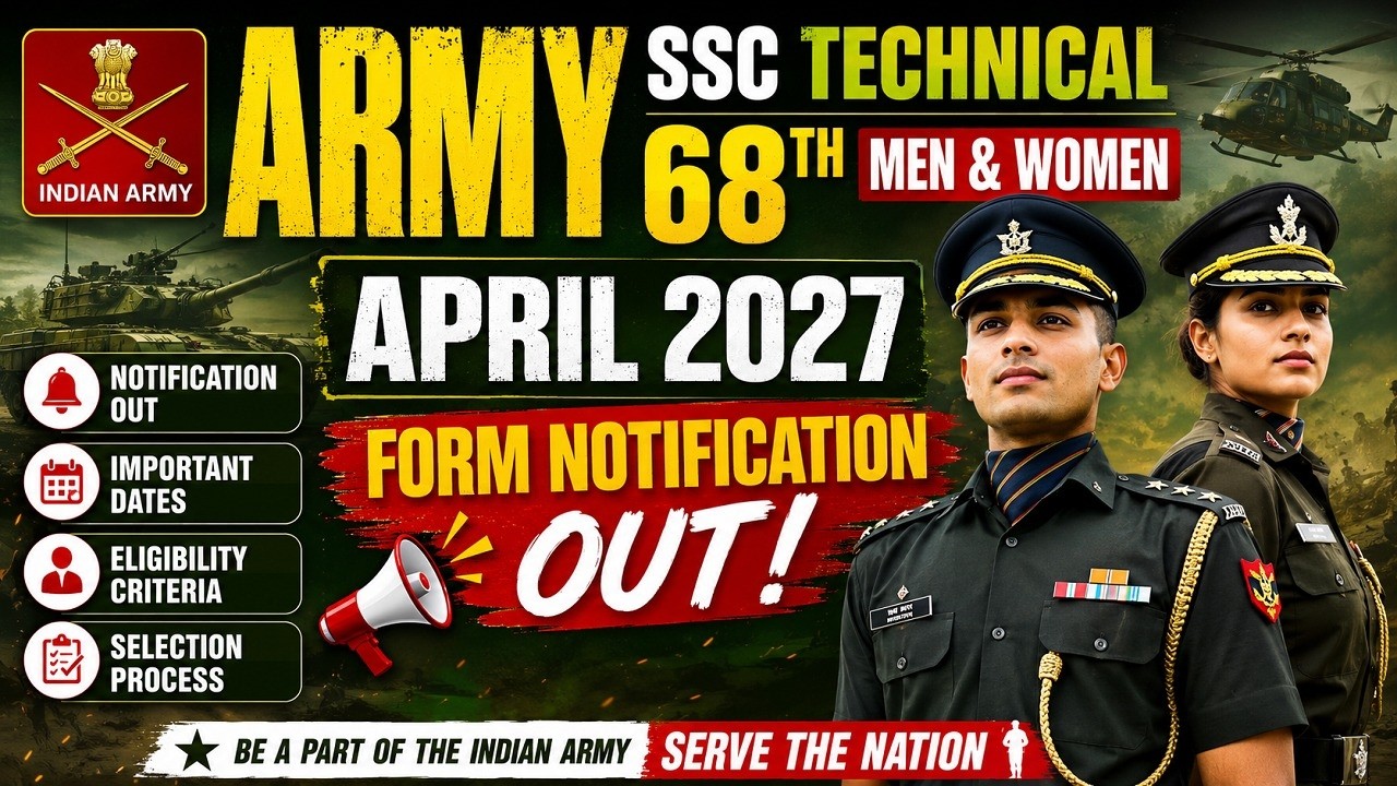 Indian Army Ssc Technical 68Th Men April 2027 Apply Online
