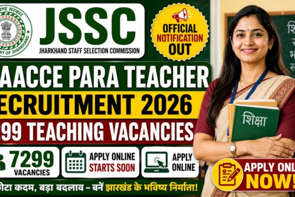 Jssc Jtaacce Para Teacher Recruitment 2026