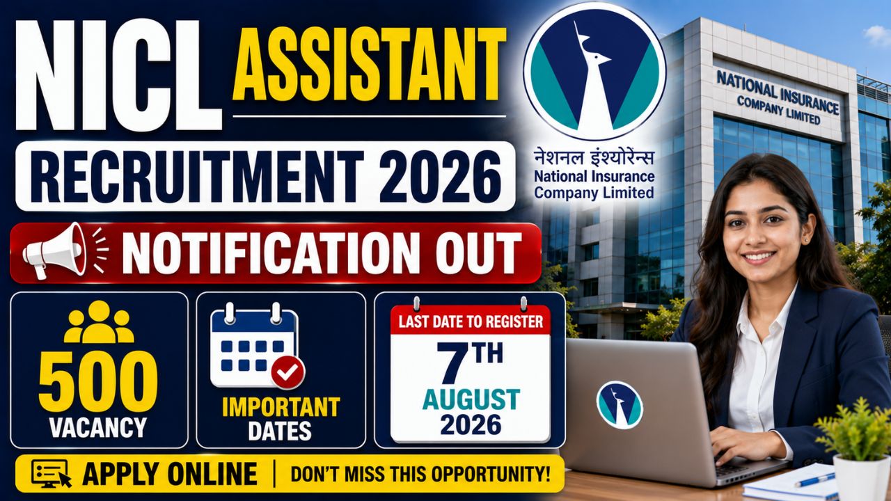 Nicl Assistant Recruitment 2026: 500 Vacancies Out — Apply Online Before August 7 1 Nicl Assistant Recruitment 2026