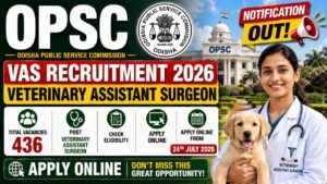 Opsc Vas Recruitment 2026: Apply Online For 436 Veterinary Assistant Surgeon Vacancies