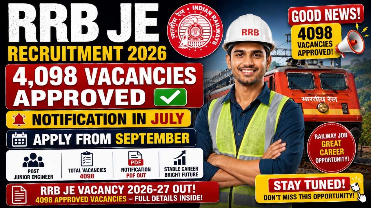 Rrb Je Recruitment 2026