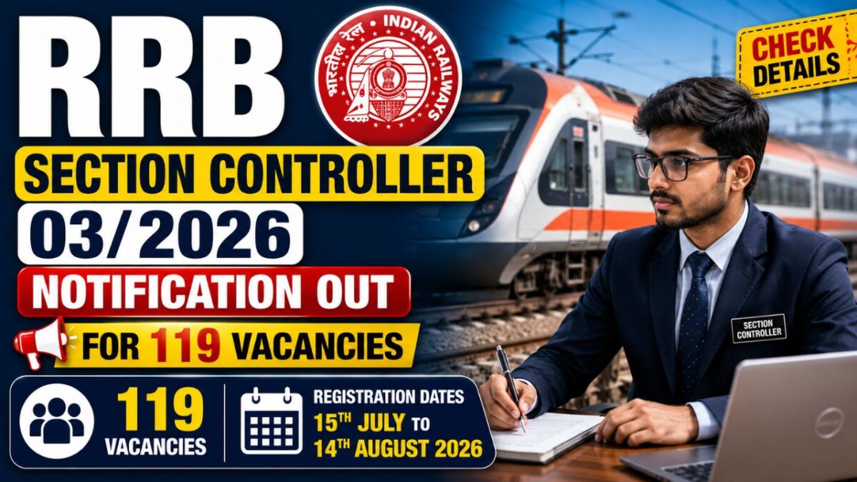 Rrb Section Controller Recruitment 2026