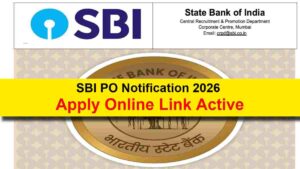 Sbi Po Notification 2026 Apply Online Direct Link