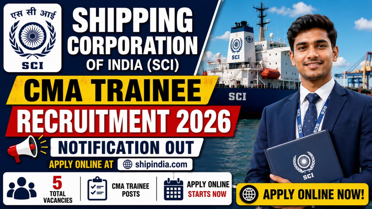 Sci Cma Trainee Recruitment 2026: 5 Vacancies, Apply Online Before July 28 1 Sci Cma Trainee Recruitment 2026