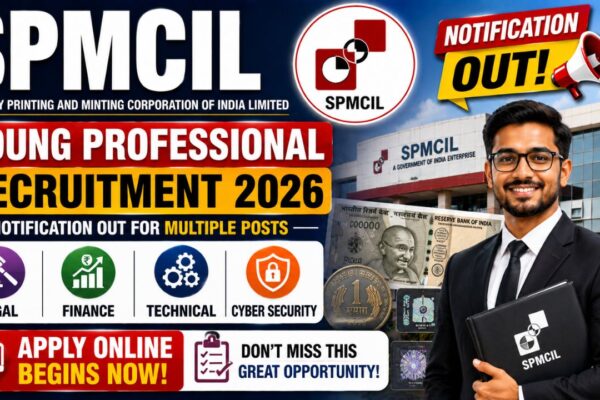 Spmcil Young Professional Recruitment 2026