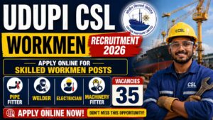 Udupi Csl Workmen Recruitment 2026