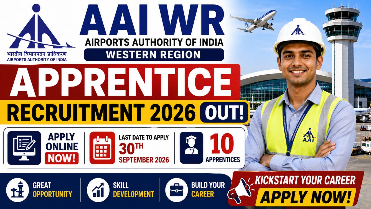 AAI WR Apprentice Recruitment 2026 Notification Out, 36 Vacancy, Apply Online
