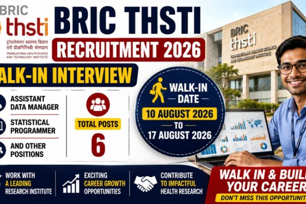 Bric Thsti Recruitment 2026