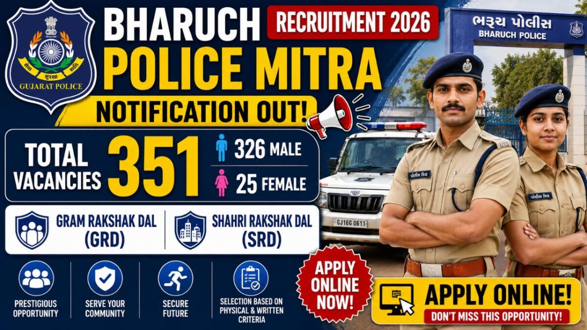 Bharuch Police Mitra Recruitment 2026