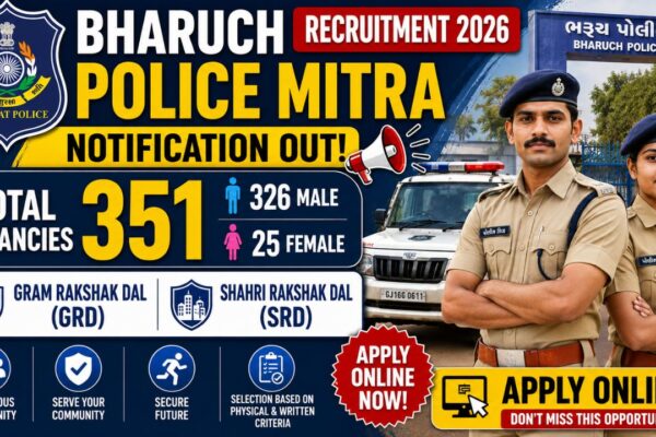 Bharuch Police Mitra Recruitment 2026